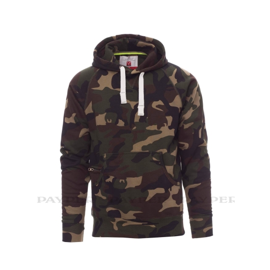 BLUZA z kapturem  ATLANTA +  300 MORO ciemno / zielone